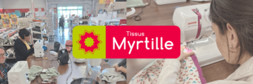 Cours de couture tissus myrtille Rennes