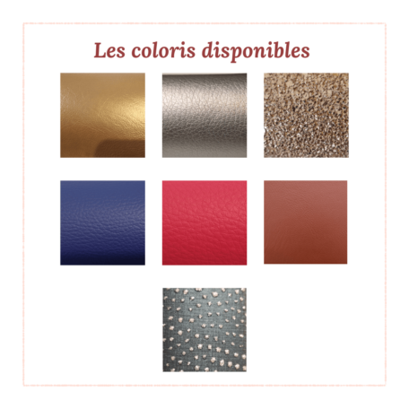 Les coloris disponibles