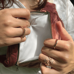Sac Banane velours rose