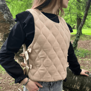 Plastron beige femme