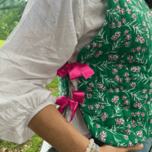 Plastron fleuri femme