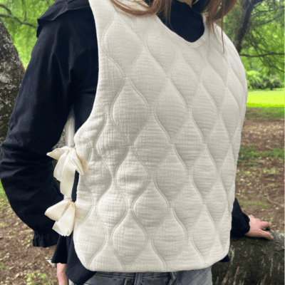 Plastron écru femme