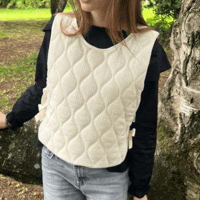 Plastron écru femme