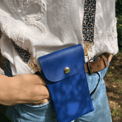 Pochette de téléphone Bleue