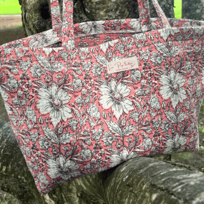 Sac cabas rose