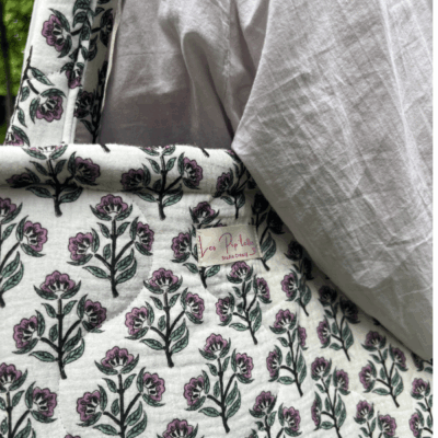 Sac cabas fleuri