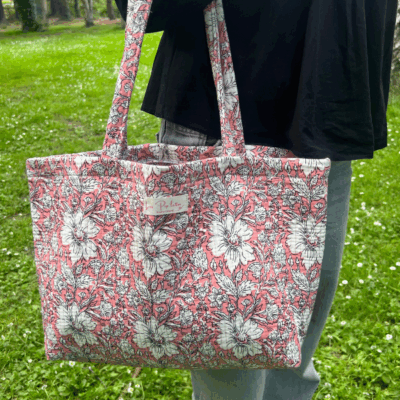 Sac cabas rose