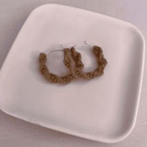 Créoles Macramé Camel