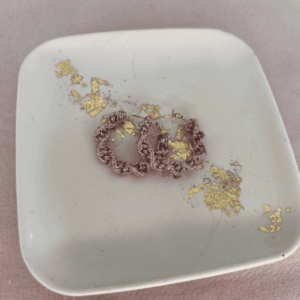 Créoles Macramé Rose Gold