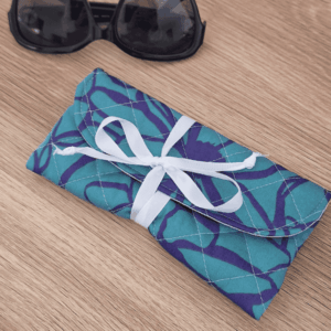 Etui à lunettes – Vert & Bleu