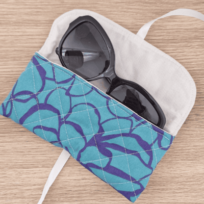 Etui à lunettes – Vert & Bleu