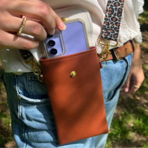 Pochette de téléphone Marron