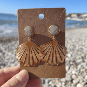 Boucles d&rsquo;oreilles – Serena rose pâle
