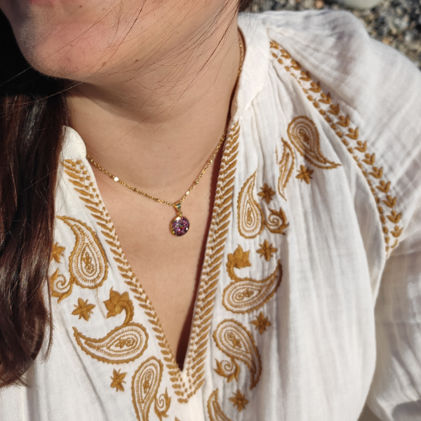 Collier Luna - porté