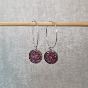 Créoles Luna – Fuchsia