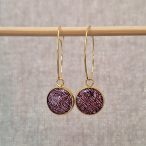 Créoles Luna – Fuchsia