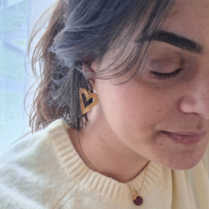 Boucles d&rsquo;oreilles – Christie rouge