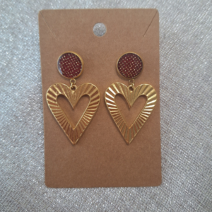 Boucles d&rsquo;oreilles – Christie rouge