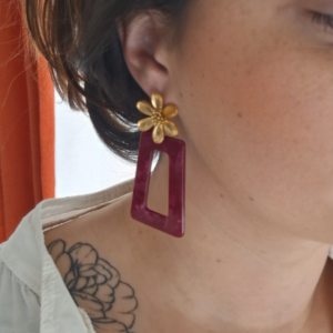 Boucles d&rsquo;oreilles – Carlie Framboise