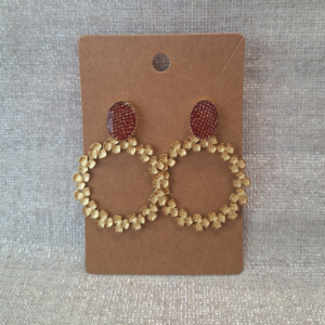 Boucles d&rsquo;oreilles – Shiny rouge