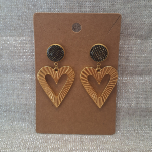 Boucles d&rsquo;oreilles – Christie noir